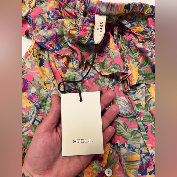 NWT Spell Dolly Off Shoulder Dress SMALL (S) - Picture 10 of 12